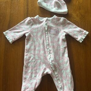 Pink Baby One Piece with Hat